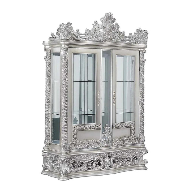 Valkyrie - Curio - Antique Platinum by Unique Piece Furniture