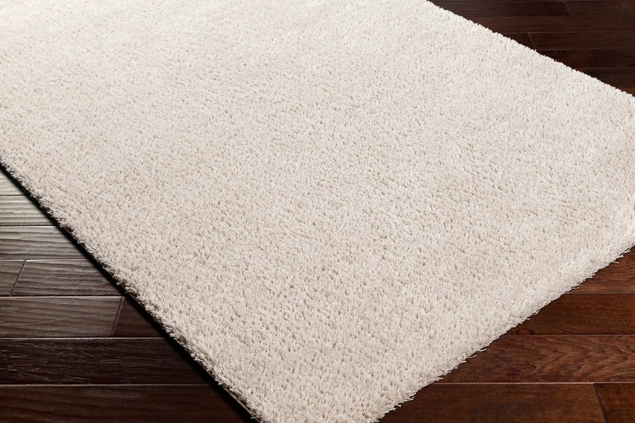 Heavenly Solid Beige Plush Rug by Hauteloom