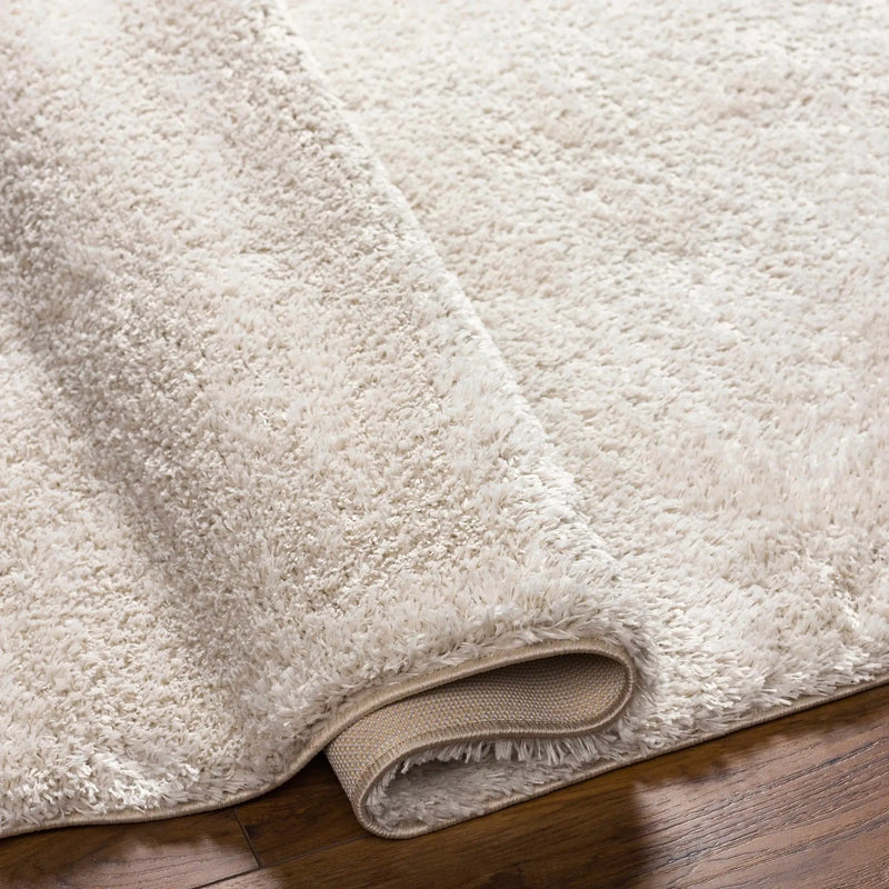 Heavenly Solid Beige Plush Rug by Hauteloom