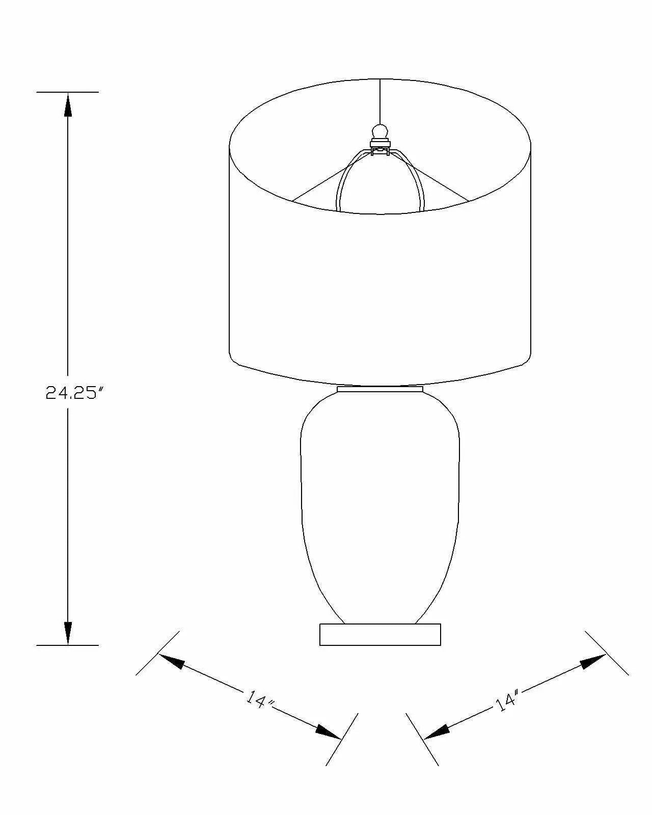 Cedar Table Lamp - Clearance by Boutique Rugs