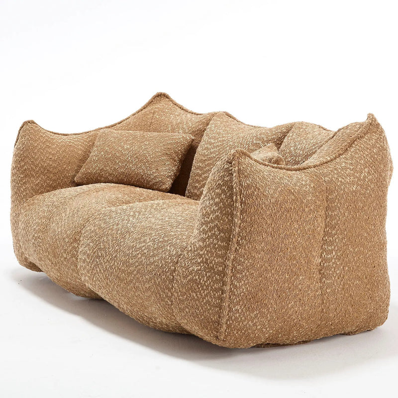 Comfortable Dual Beanbag Chair With High Resilience Foam Core For 2 People by HouseOfZazla