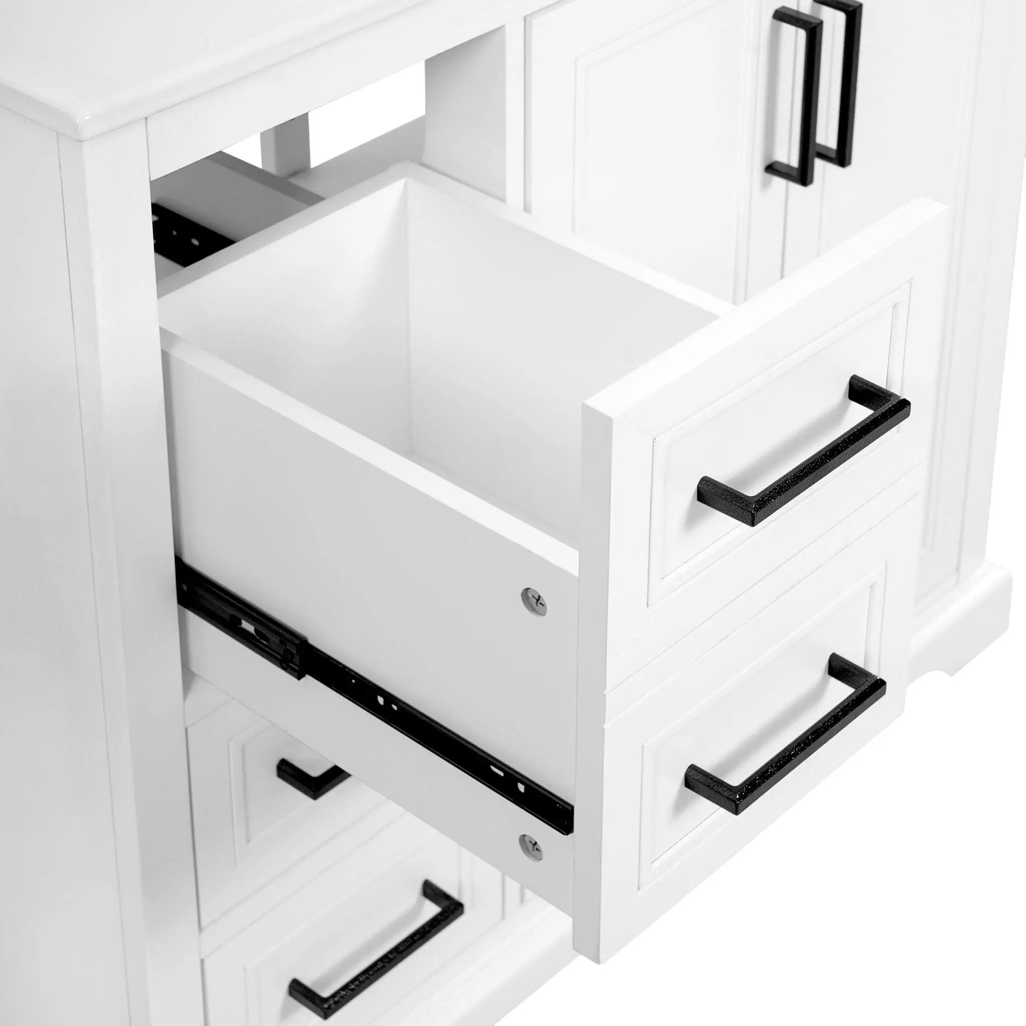 Bathroom Vanity With Sink, Soft Close Doors, Adjustable Shelf & 3 Drawers by HouseOfZazla