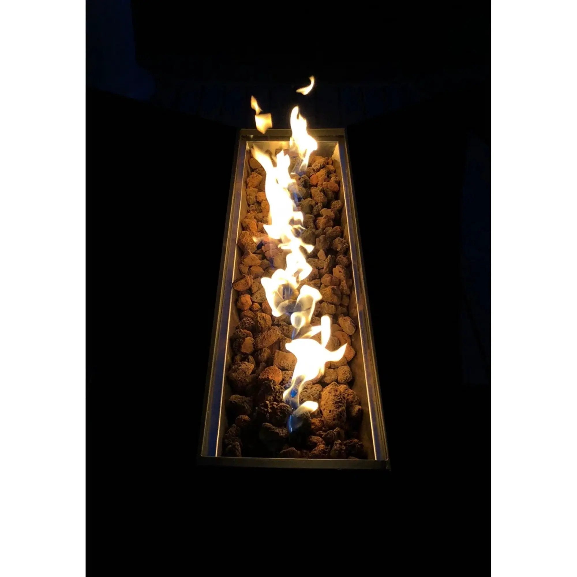 Propane / Gas Outdoor Fire Pit Table With Lid Durable Construction - Black by HouseOfZazla
