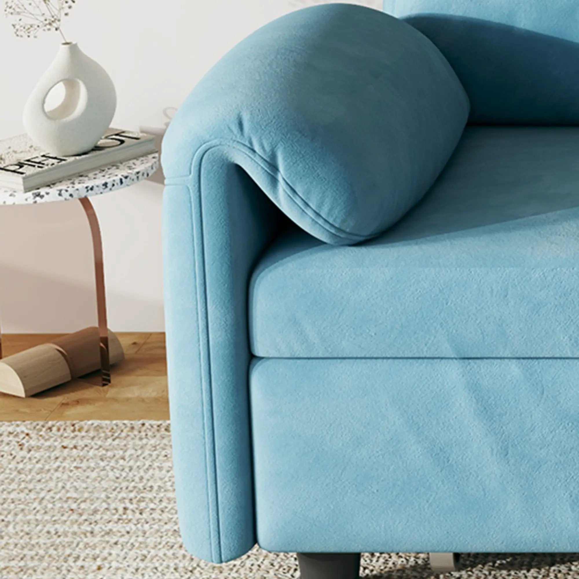 Sofa, Dual Purpose Lounge With Retractable Queen Size Bed by HouseOfZazla