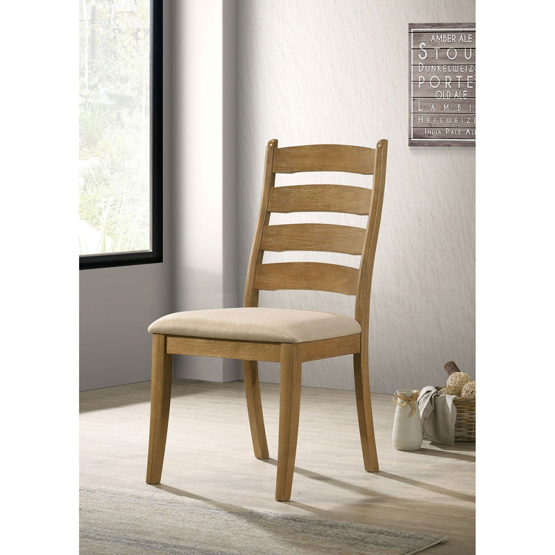Sammy - Dining Side Chair (Set of 2) - Brown / Beige by HouseOfZazla