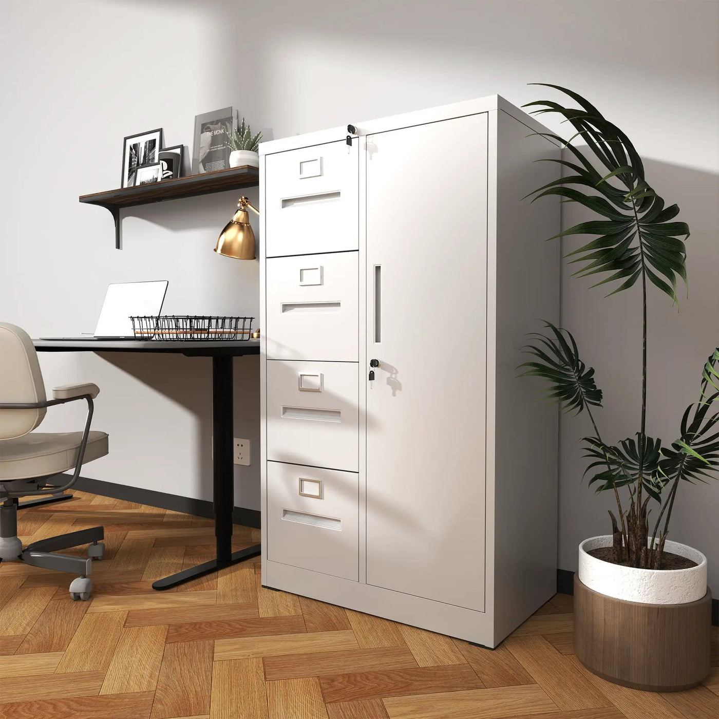 Storage Vertical Filing Cabinet With Lock by HouseOfZazla