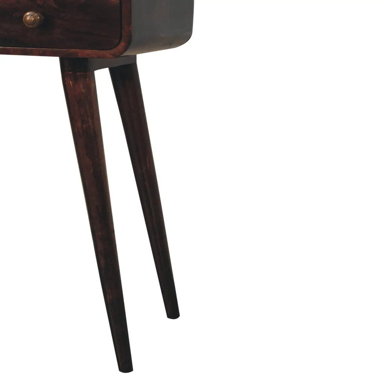 Solid Wood Curved Console Table by Unique Piece Furniture
