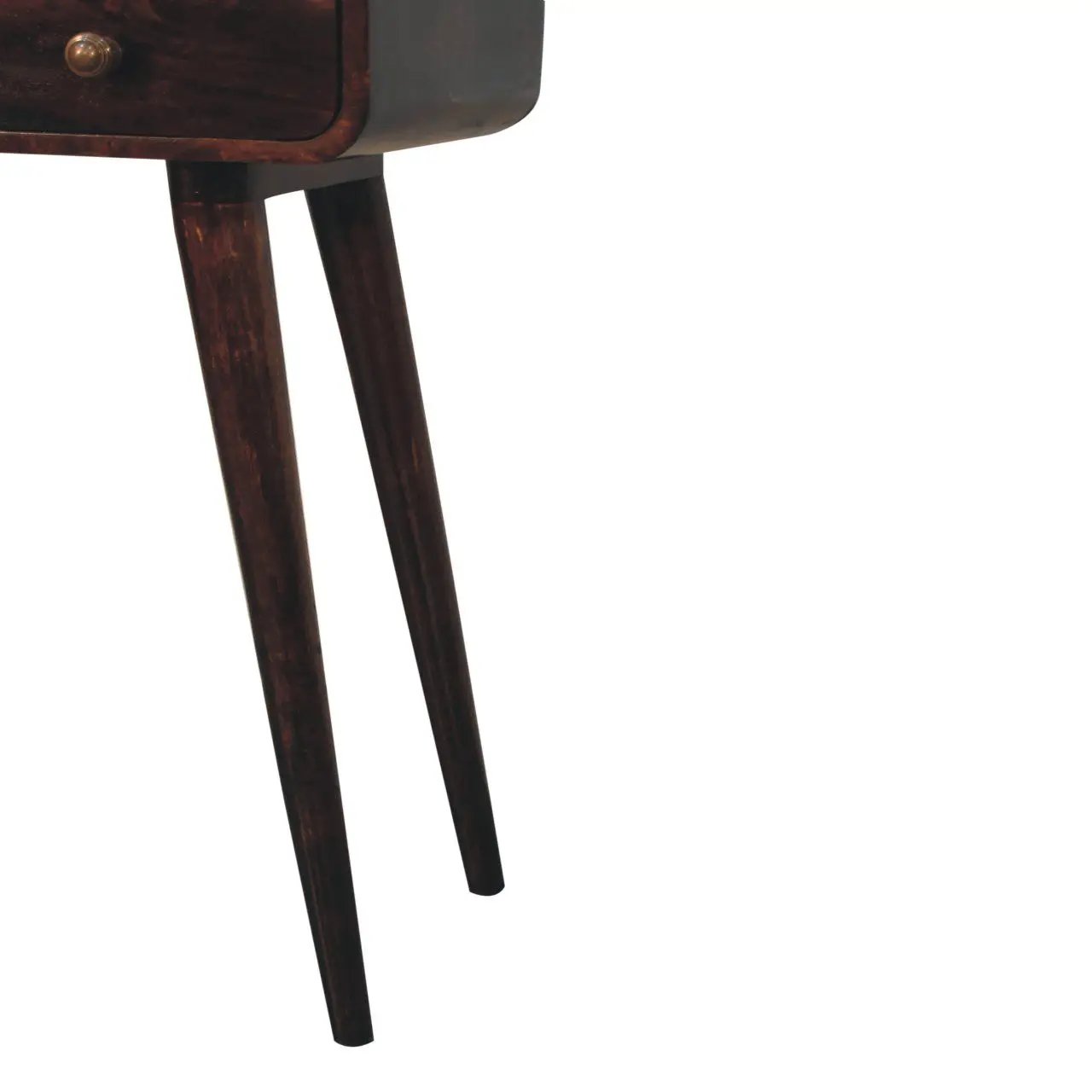Solid Wood Curved Console Table by HouseOfZazla