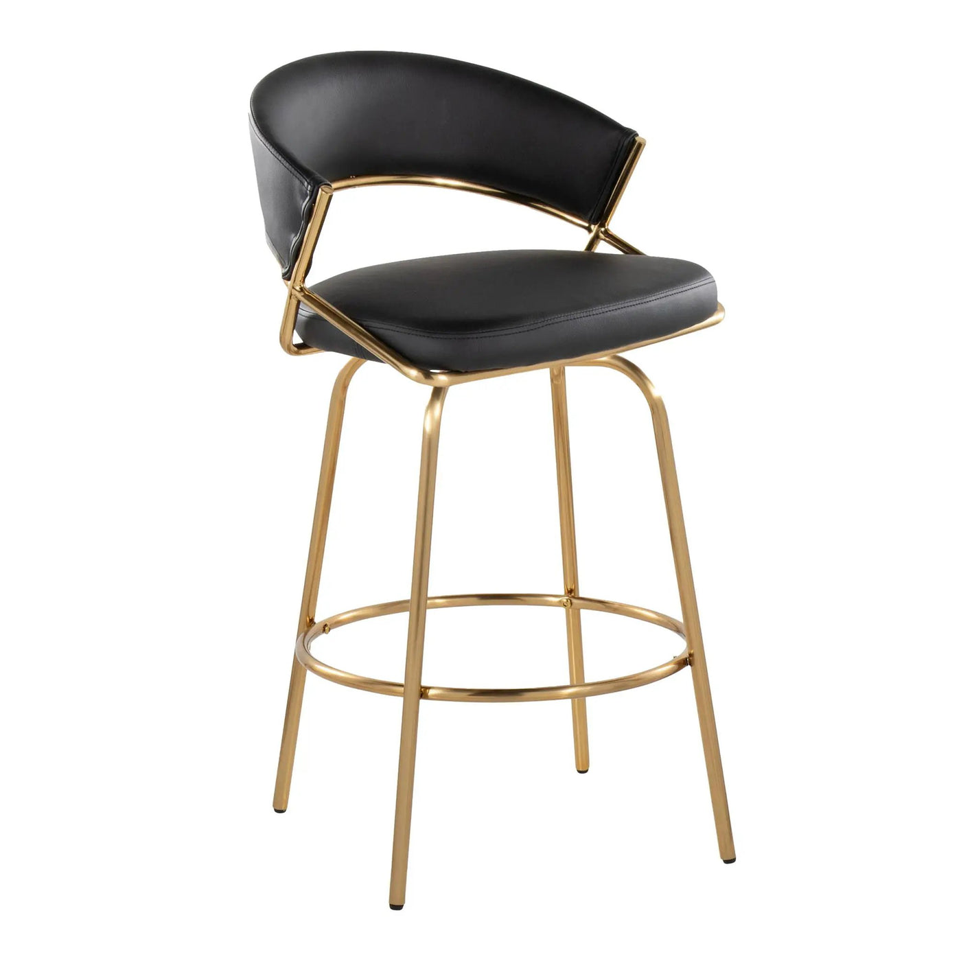 Jie - Glam Fixed Height Counter Stool (Set of 2) by HouseOfZazla