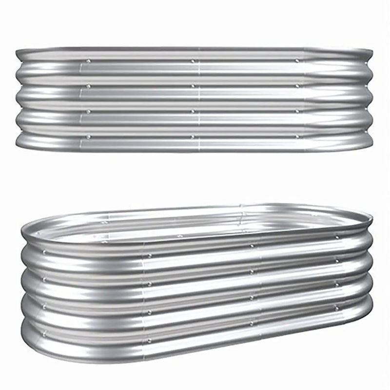 Heavy Duty Galvanized Raised Garden Bed Kit For Vegetables, Flowers & Herbs by HouseOfZazla