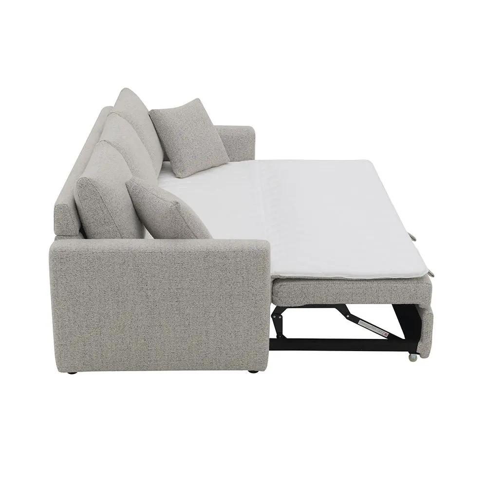 Connie - Sofa With Sleeper - Gray Boucle by Unique Piece Furniture