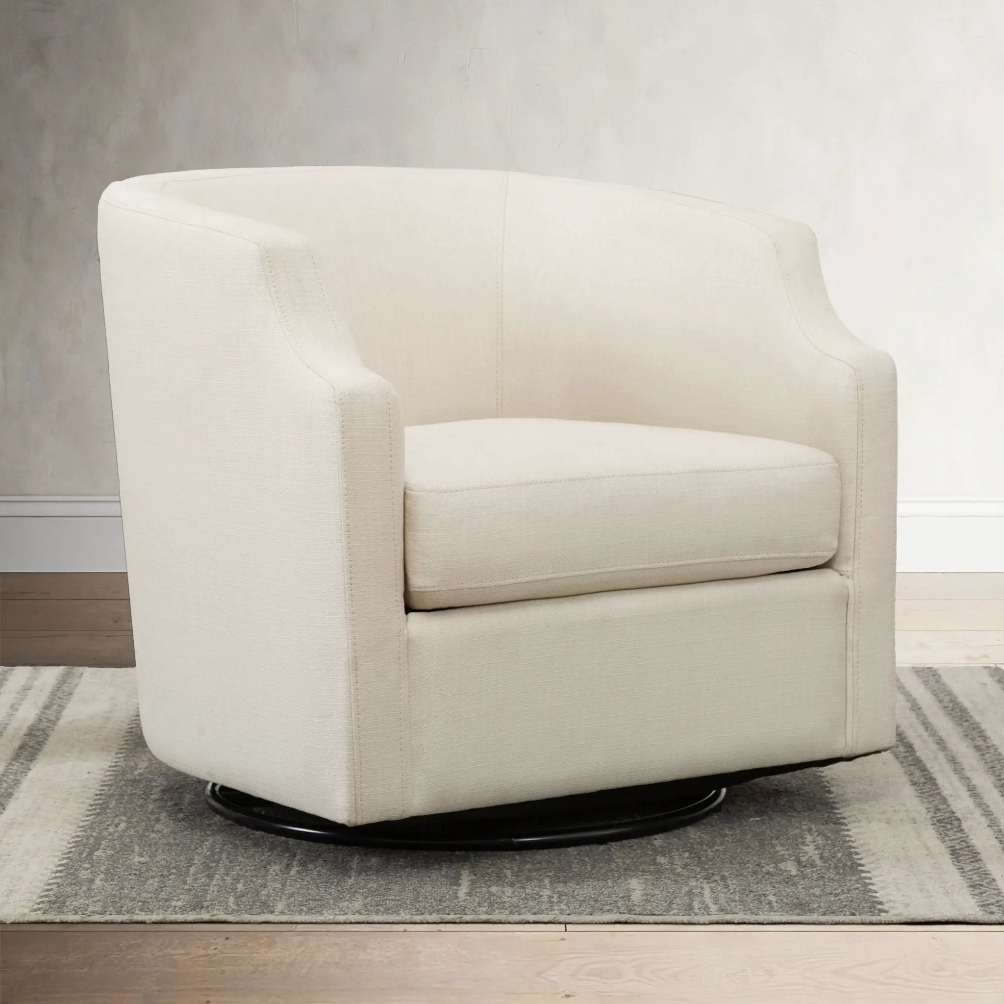 Isabelle - Swivel Glider Barrel Chair by HouseOfZazla
