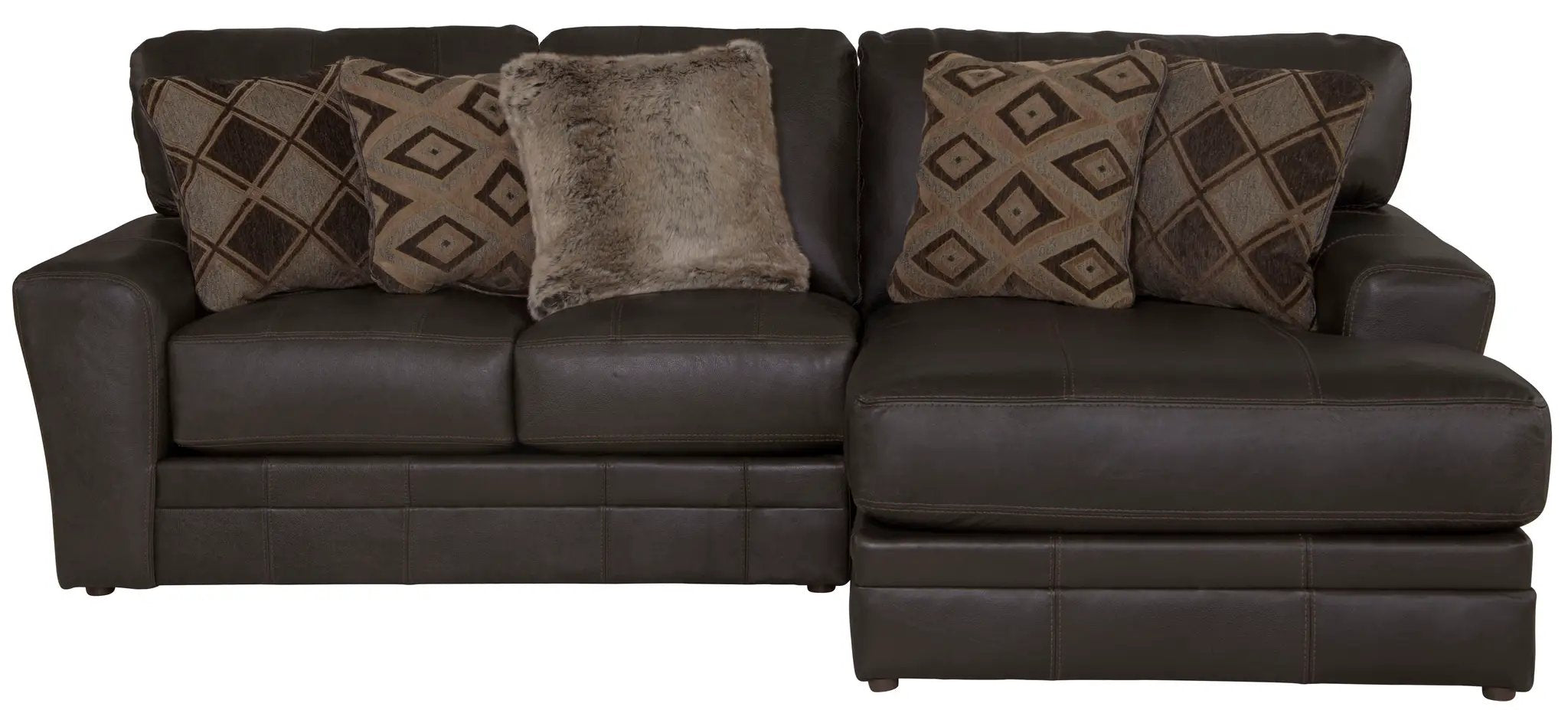 Denali - Italian Leather Match Sectional by Unique Piece Furniture