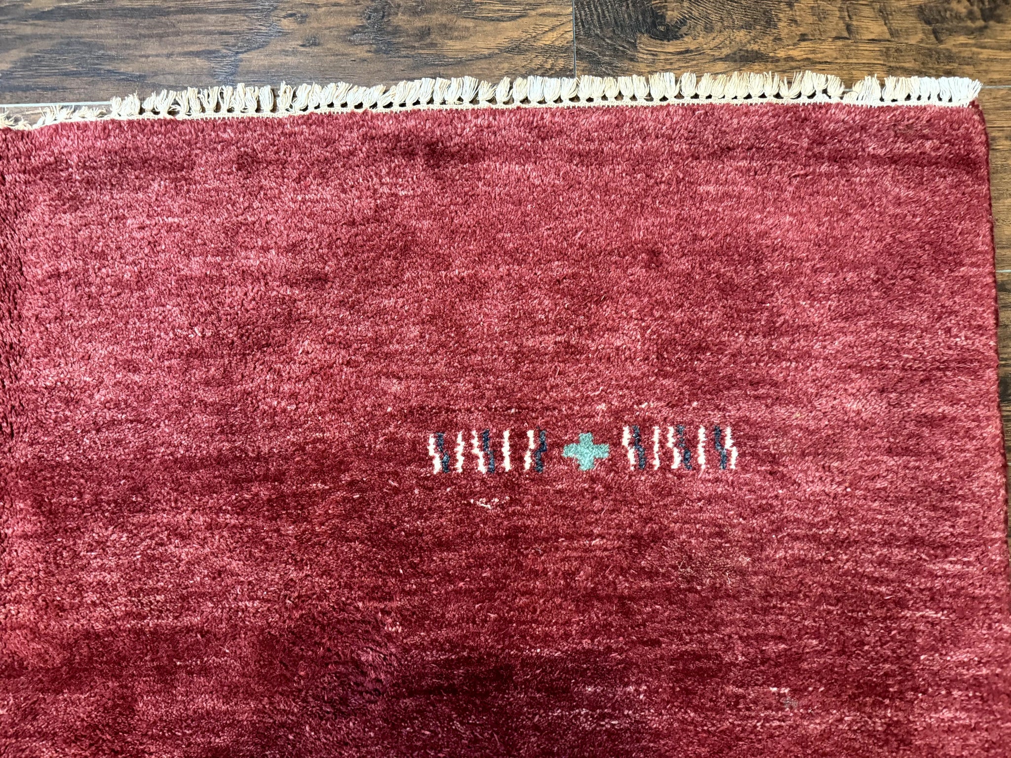 Modern Indo Persian Gabbeh Rug 7x10, Red, Tribal Area Rug by Jewel Rugs