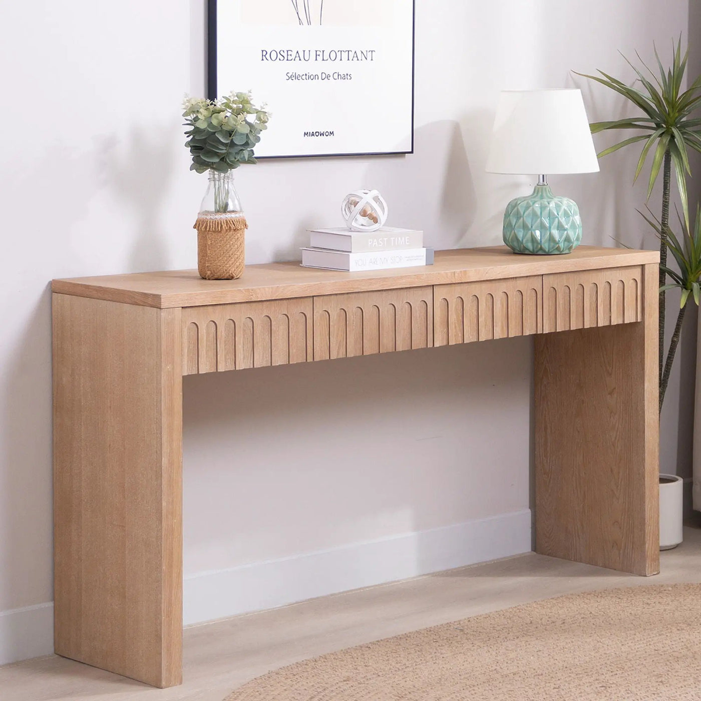 Modern Console Table With 4 Drawers, Entryway Table by Unique Piece Furniture