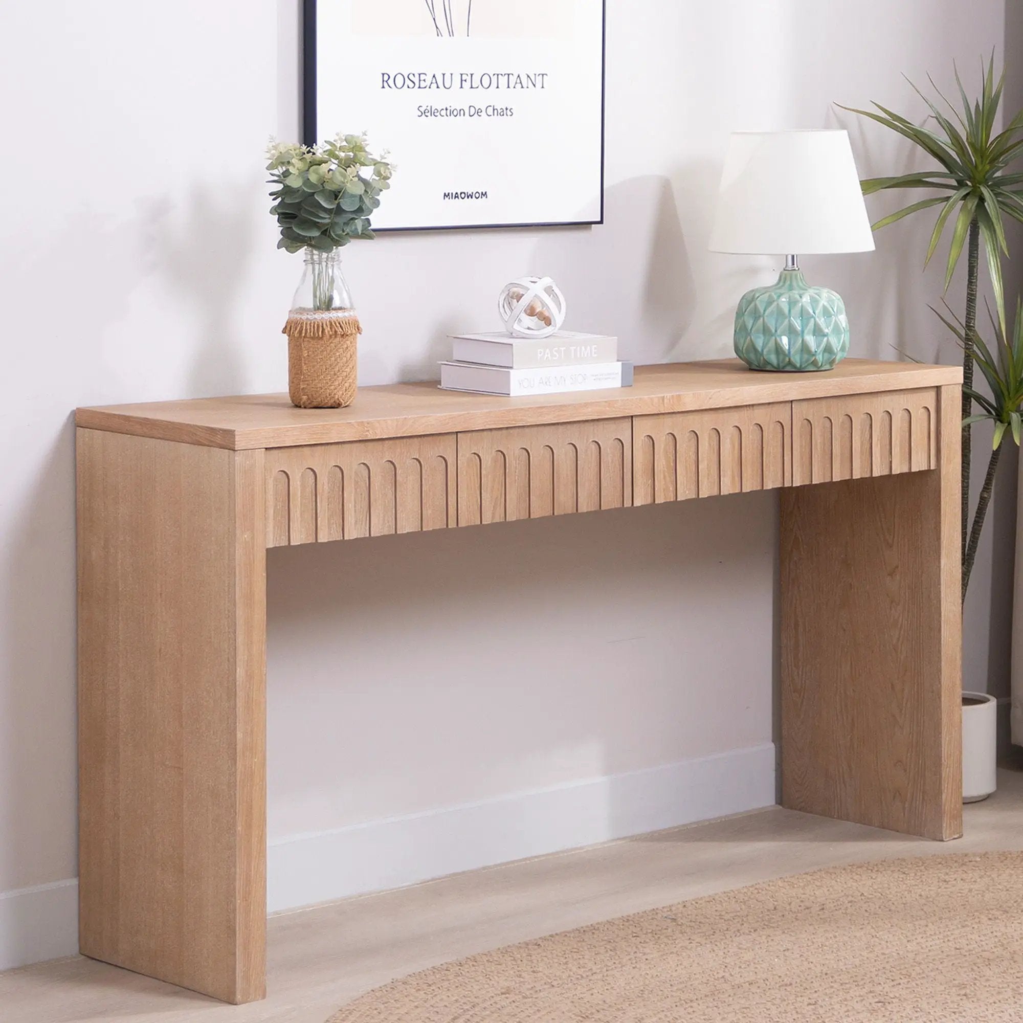 Modern Console Table With 4 Drawers, Entryway Table by Unique Piece Furniture