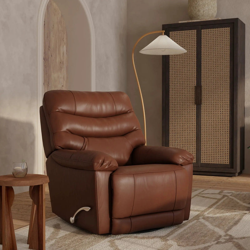 Oslo Antelope - Swivel Glider Recliner With Manual Footrest by Unique Piece Furniture