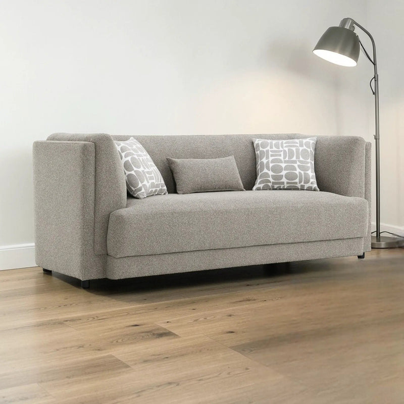 Glenda - Sofa With 3 Pillows - Gray by HouseOfZazla
