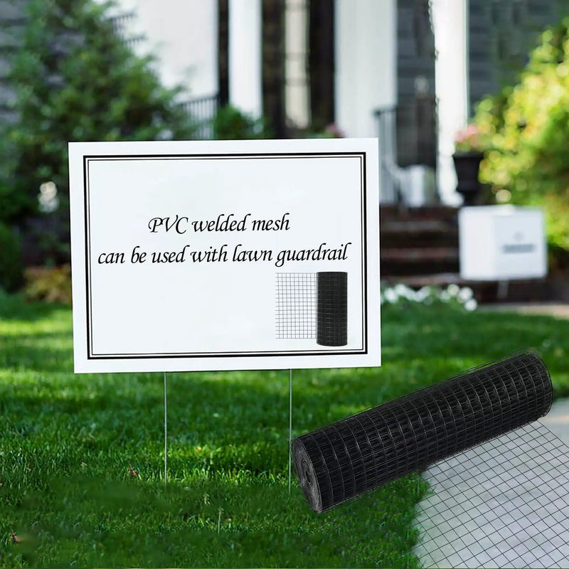 Vinyl Coated Hardware Cloth, For Poultry Netting And Home Improvement - Black by HouseOfZazla