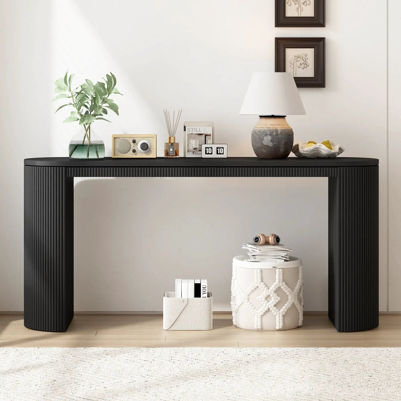 U_STYLE Curved Design Console Table by HouseOfZazla