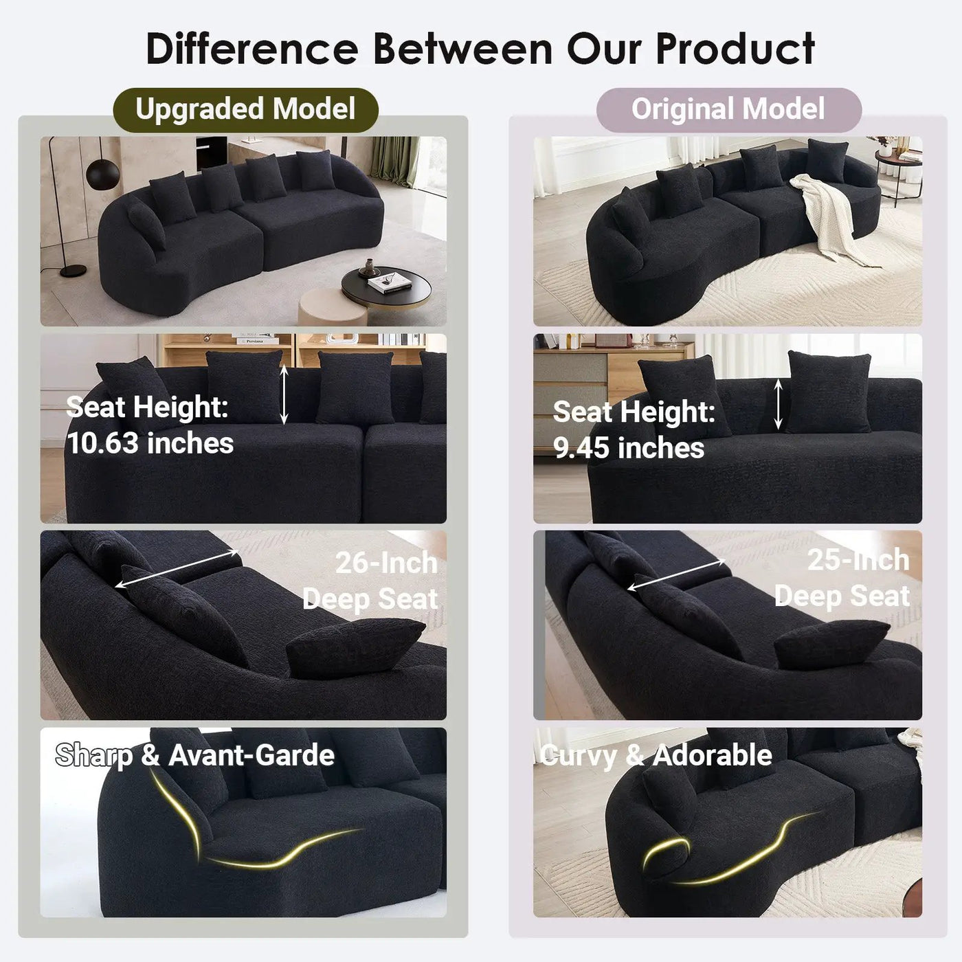 Compression Sponge Sofa by HouseOfZazla