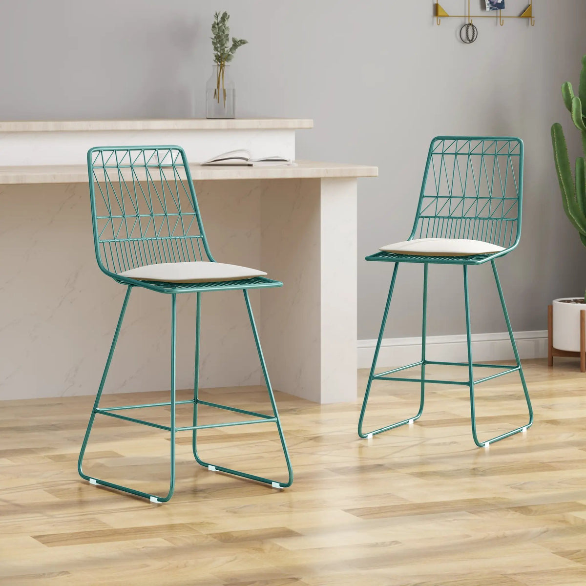 Niez Outdoor Wire Counter Stool Set by HouseOfZazla