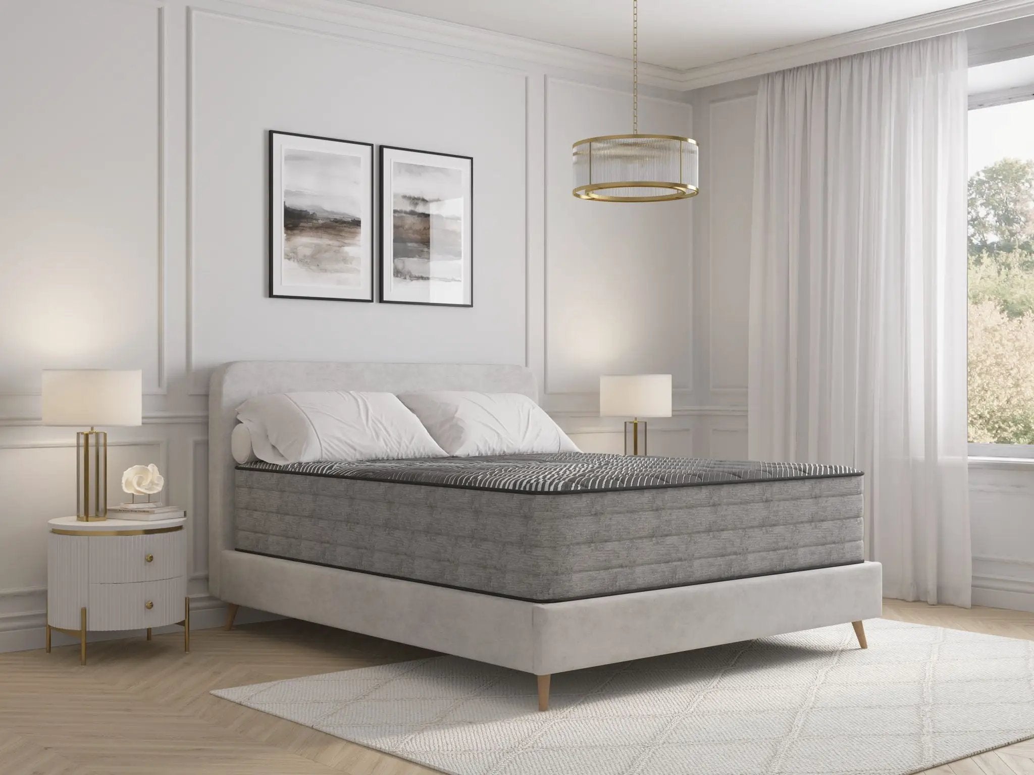 Pure Ice - 14" Lux Firm Quilted Mattress by HouseOfZazla