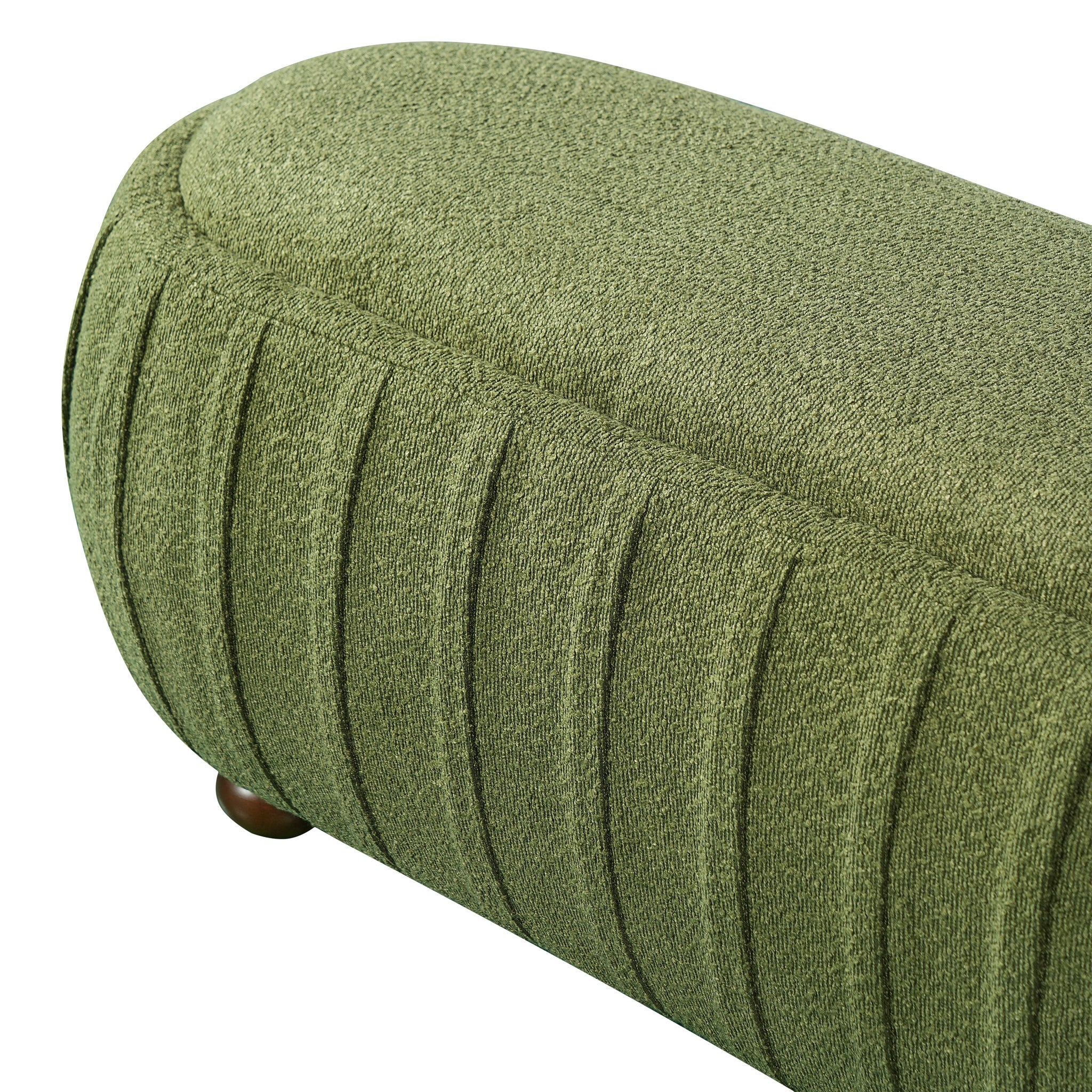 Upholstered Ottoman, Oval Shape by HouseOfZazla