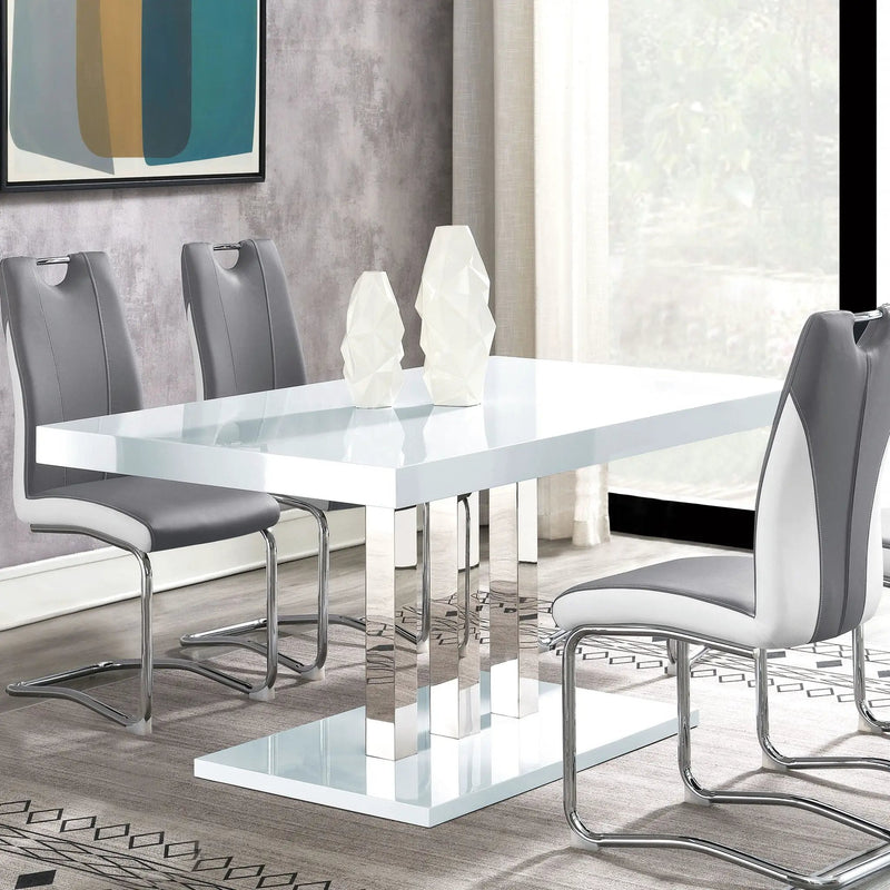 Creston - Rectangular Dining Table - White by HouseOfZazla