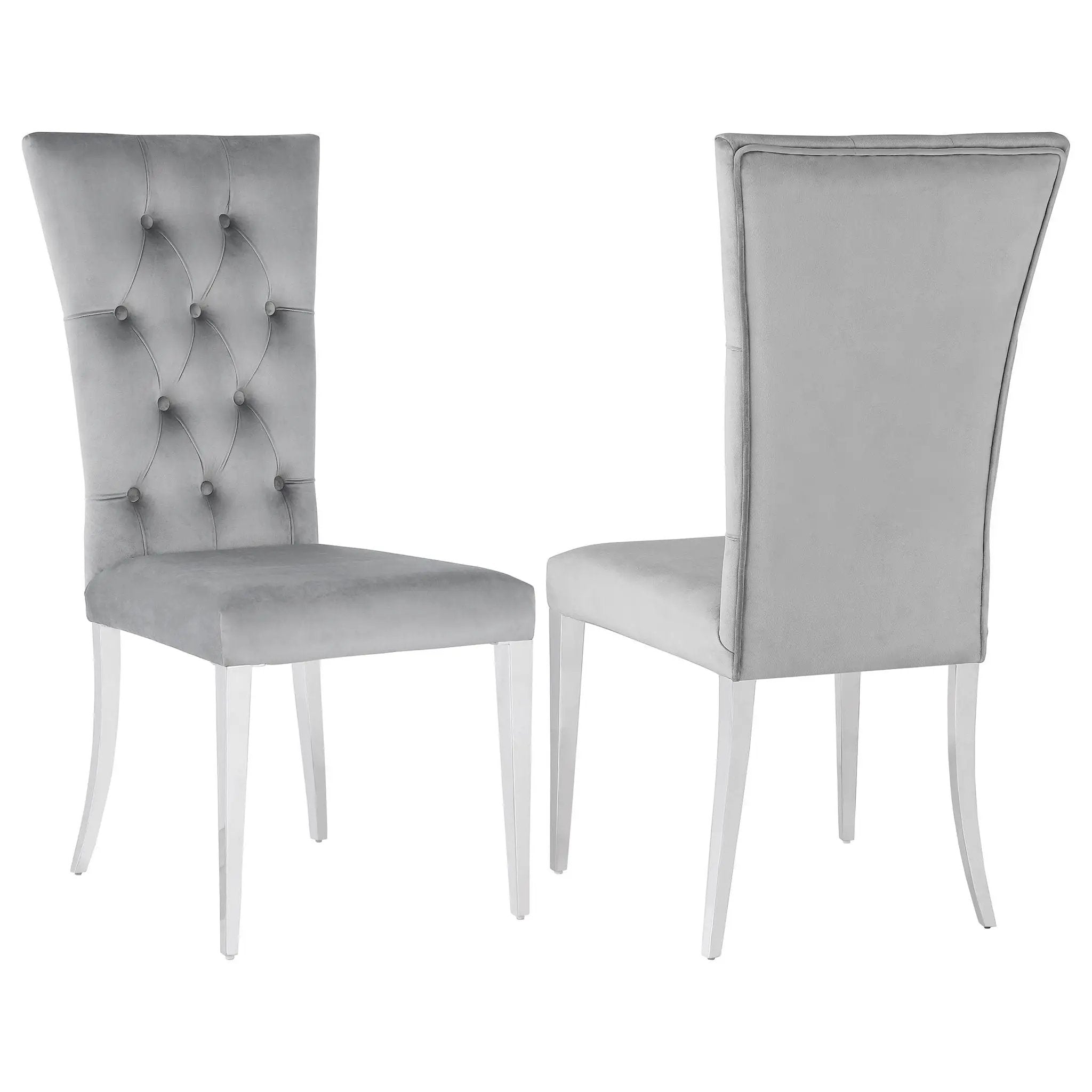 Allessandra - Tufted Back Side Chair (Set of 2) by HouseOfZazla
