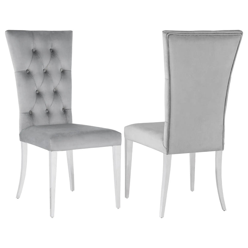 Allessandra - Tufted Back Side Chair (Set of 2) by HouseOfZazla