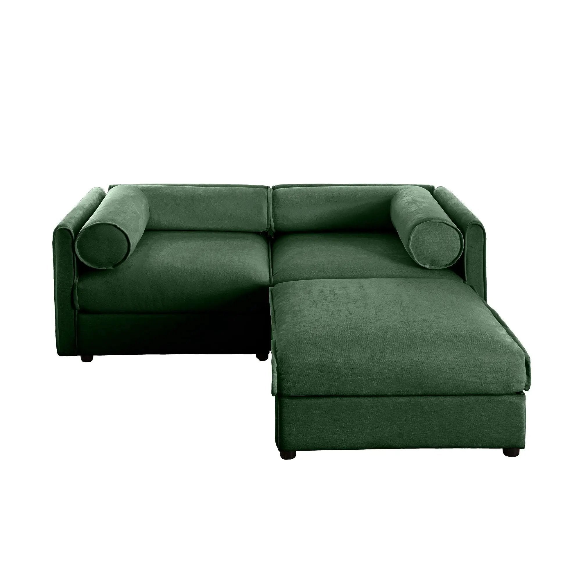 Contemporary Elegant Sofa With Storage And Ottoman by Unique Piece Furniture
