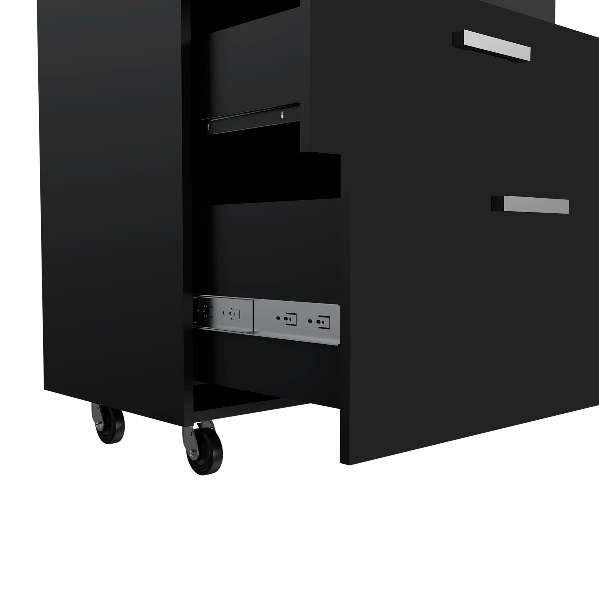 MultisStorage Cabinet 35" H, Three Drawers, Four Wheels by HouseOfZazla