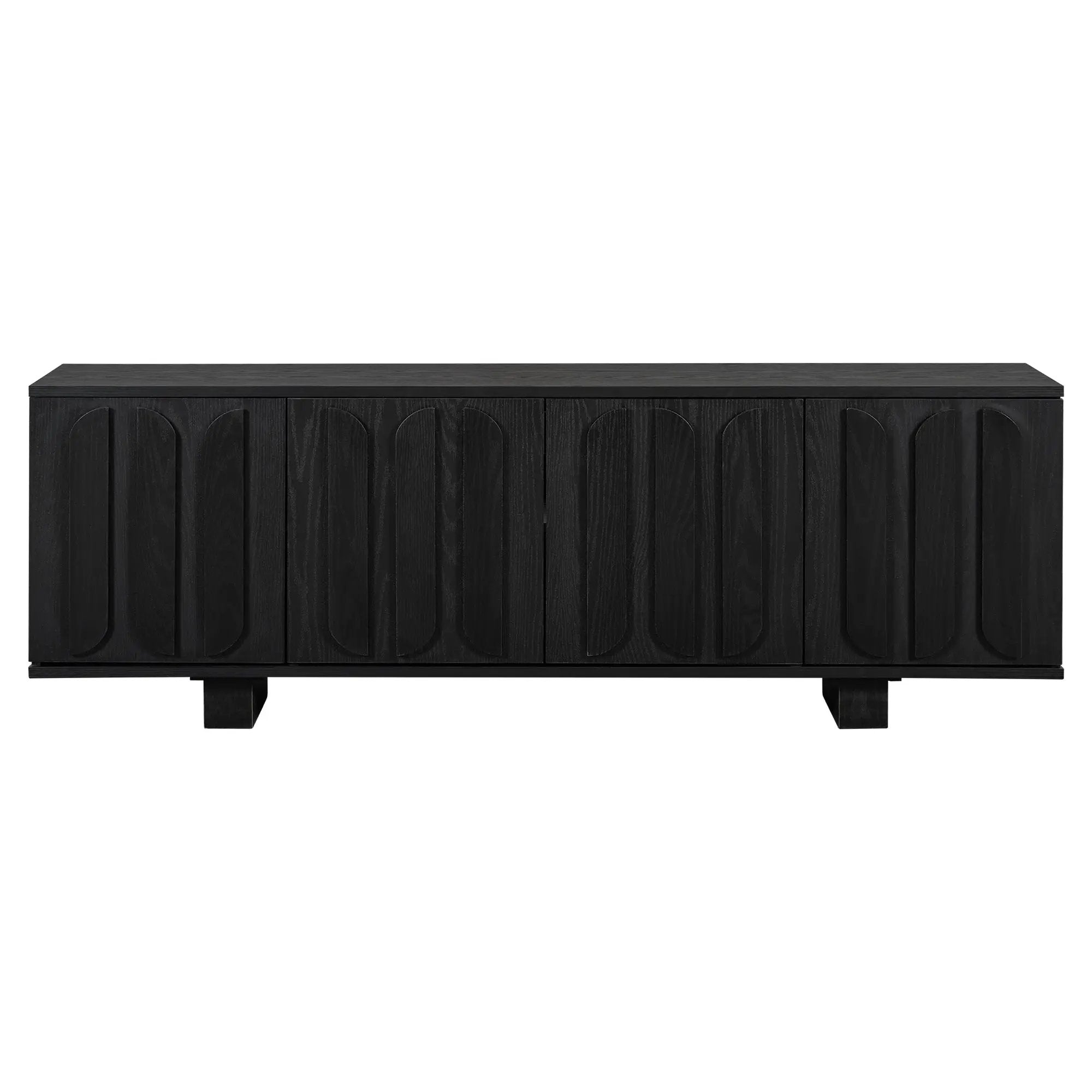 Vibe Haus 63'' Farmhouse TV Stand for TVs up to 75 Inches by HouseOfZazla