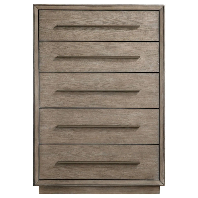Durango 5-drawer Bedroom Chest Taupe Oak by Unique Piece Furniture