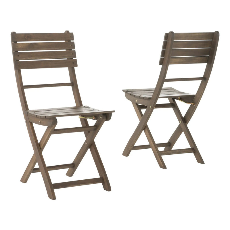Positano - 4 Piece Foldable Chair Set in Gray by HouseOfZazla