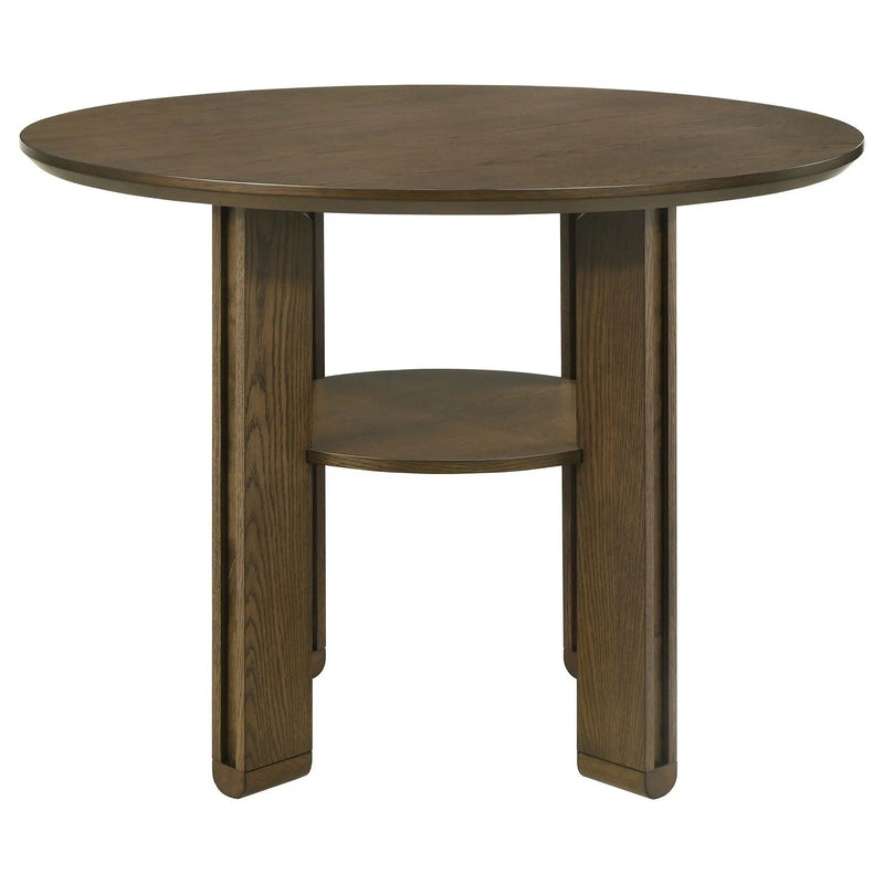 Ottowa 5-piece Round Counter Height Dining Room Set Brown by Unique Piece Furniture