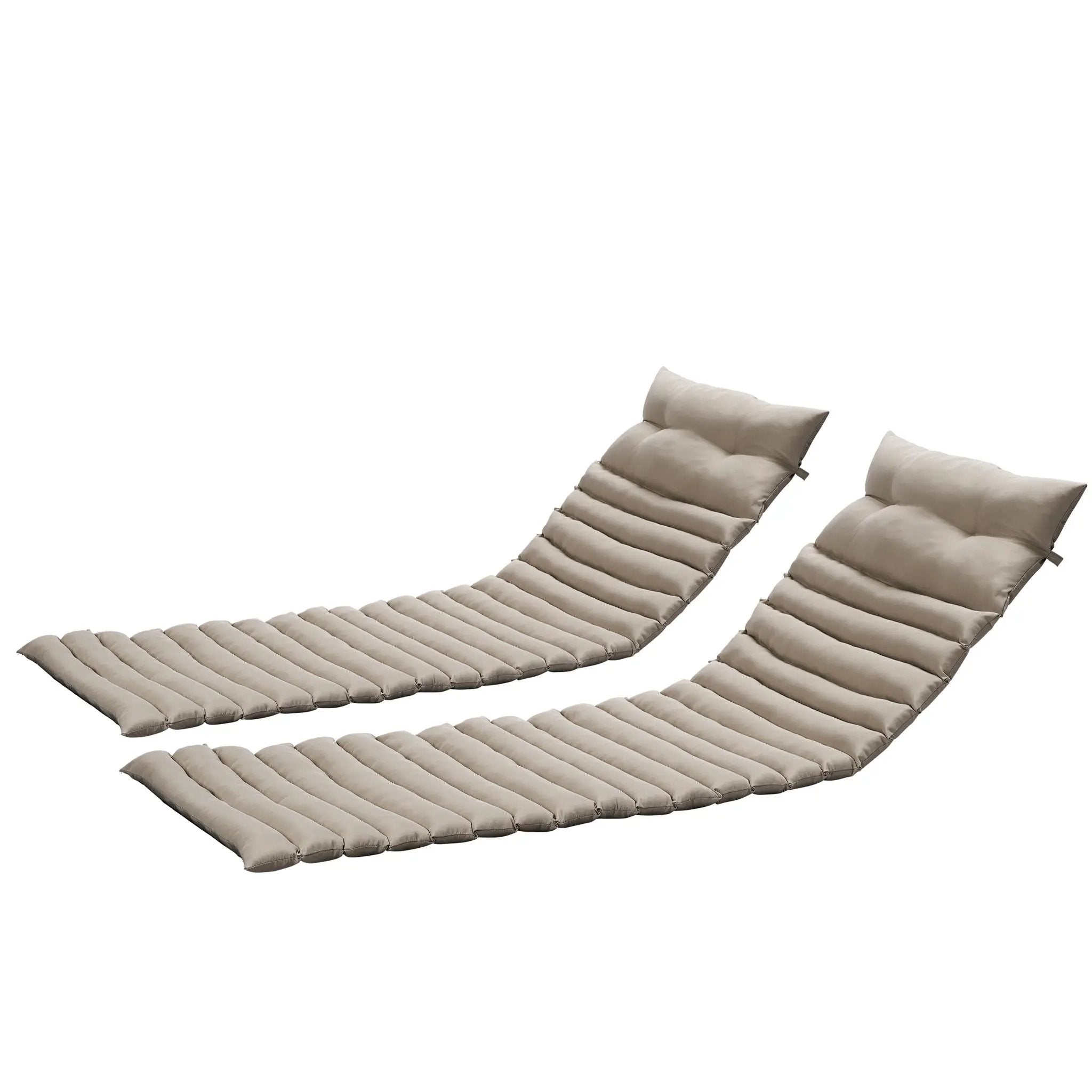 2 Piece Outdoor Chaise Lounge Chair Cushion Set by HouseOfZazla