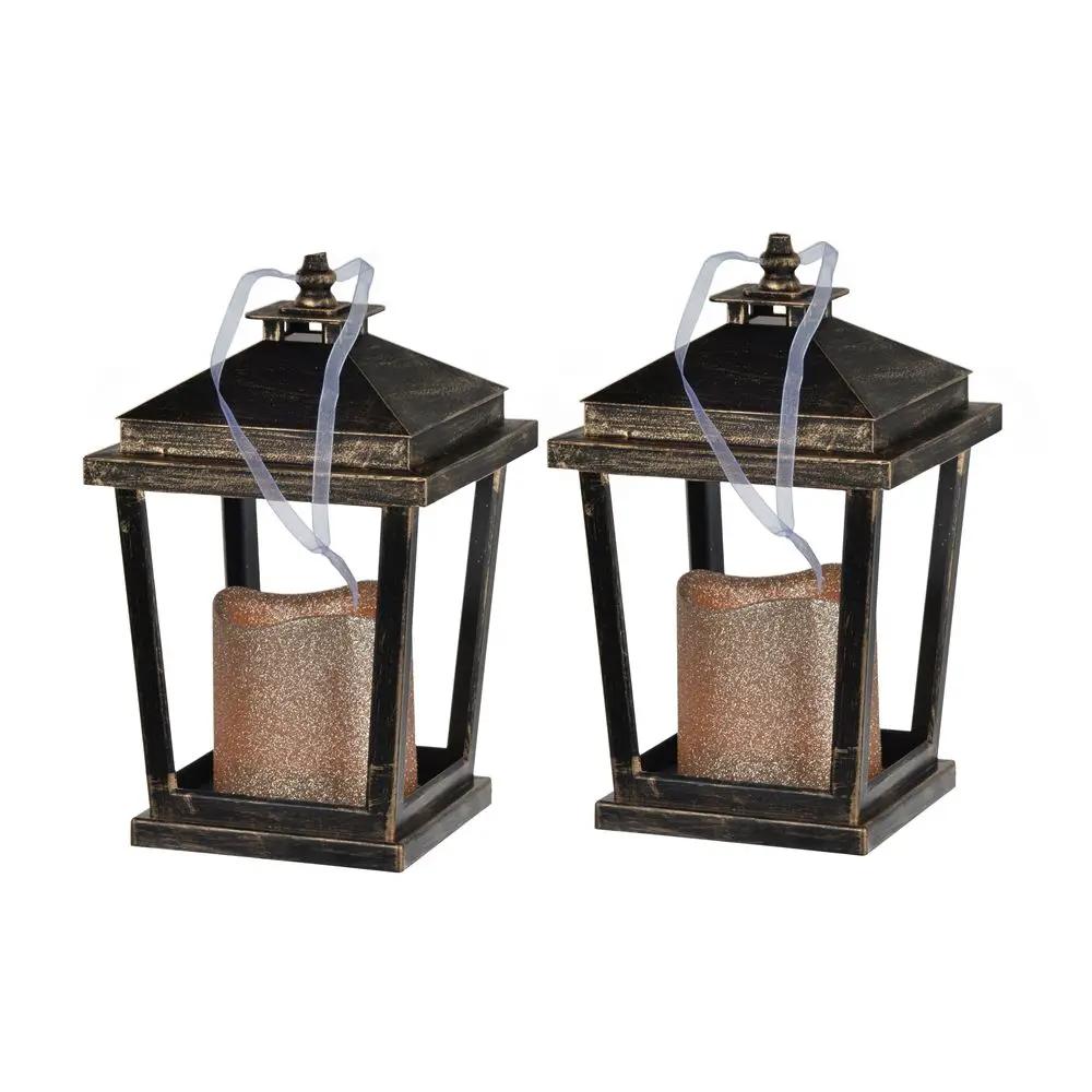 Menifee - Lantern With Led Candle (Set of 2) by Unique Piece Furniture