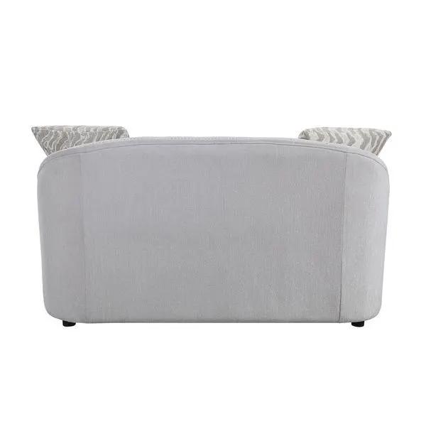 Mahler - Loveseat With 4 Pillows - Beige Linen by Unique Piece Furniture
