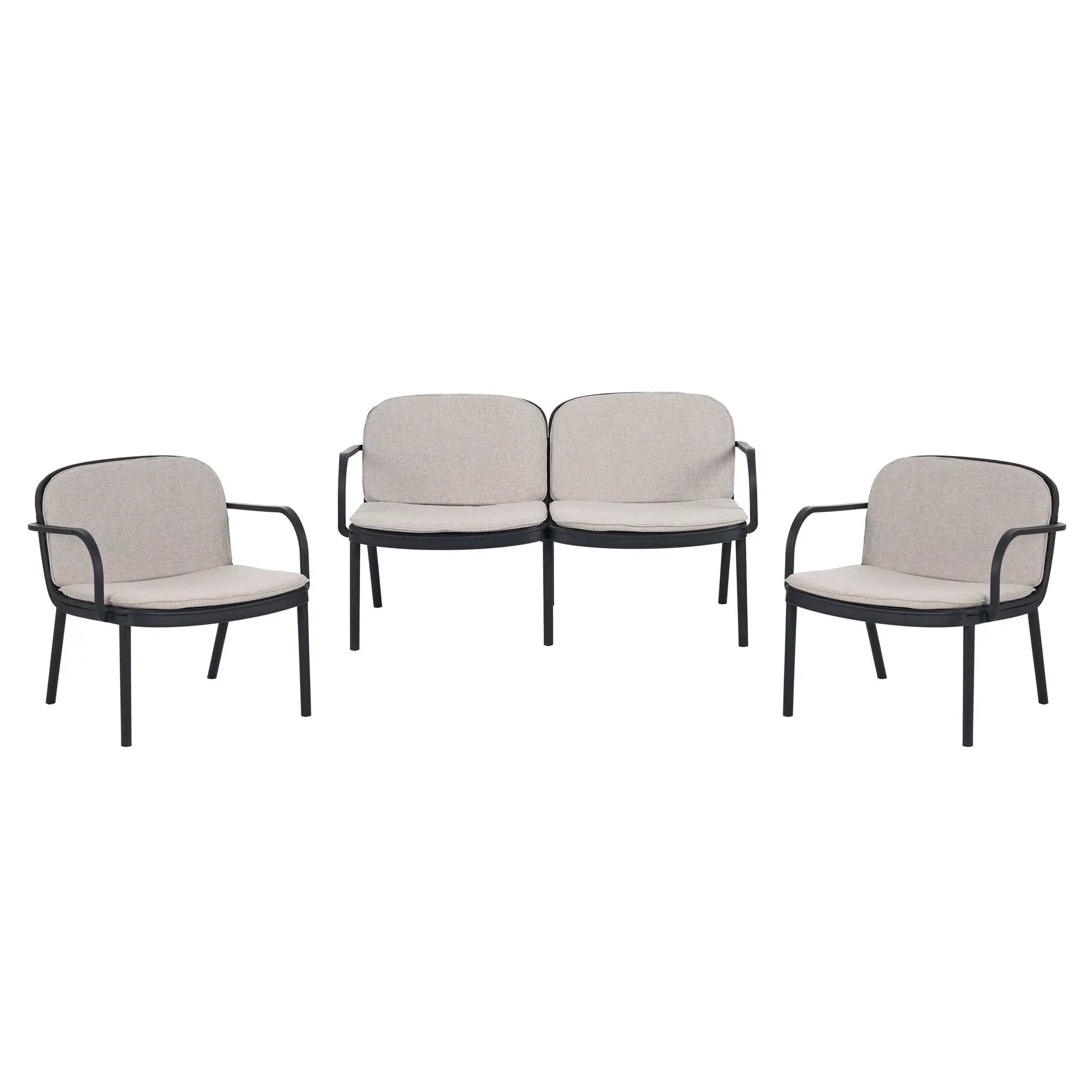 Luna Outdoor Patio 3 Pieces Chat Set by HouseOfZazla