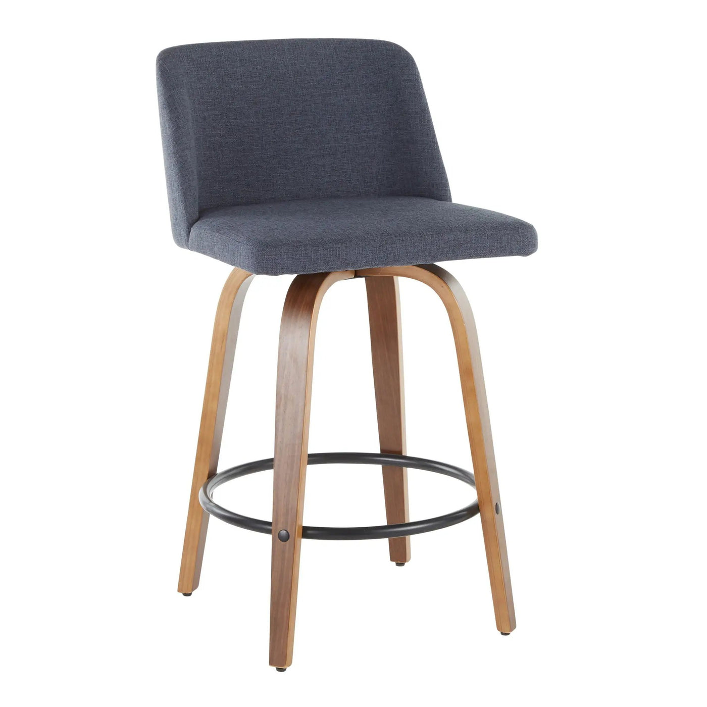 Toriano - Mid Century Modern, Counter Stool (Set of 2) by HouseOfZazla