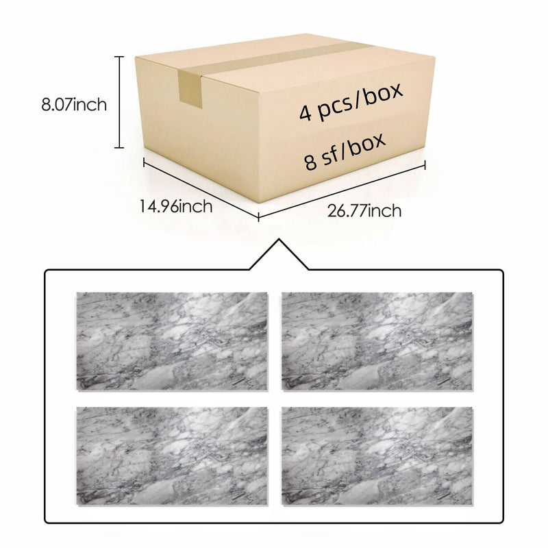 Natural Marble Polished Tile For Wall And Floor (Set of 4) by HouseOfZazla