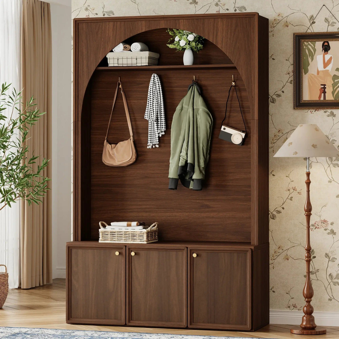 ON-TREND Farmhouse All-in-One Hall Tree by HouseOfZazla