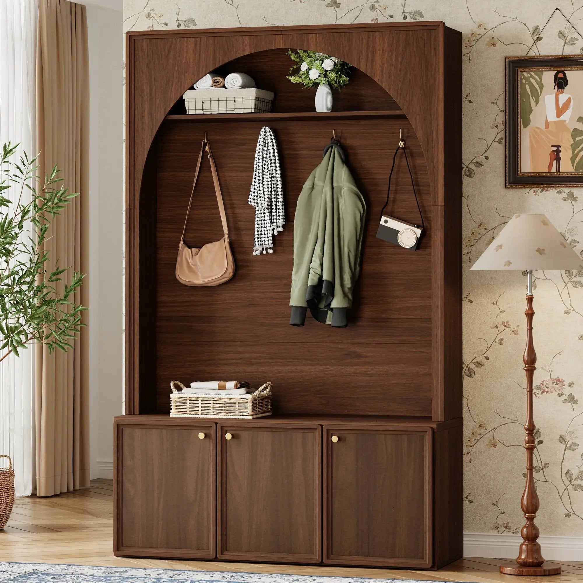ON-TREND Farmhouse All-in-One Hall Tree by HouseOfZazla
