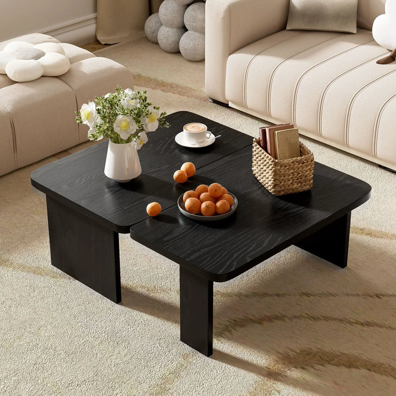 Modern Minimalist Coffee Table Set With Splicing Design by HouseOfZazla