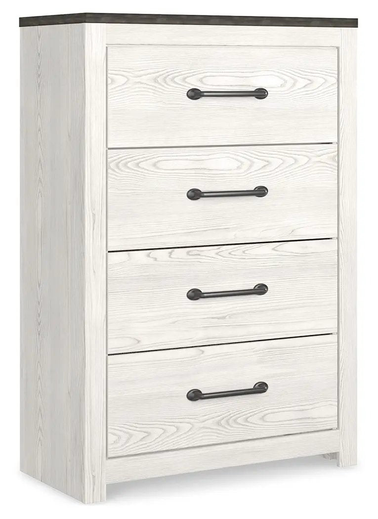 Gerridan - Four Drawer Chest - White / Gray by Unique Piece Furniture