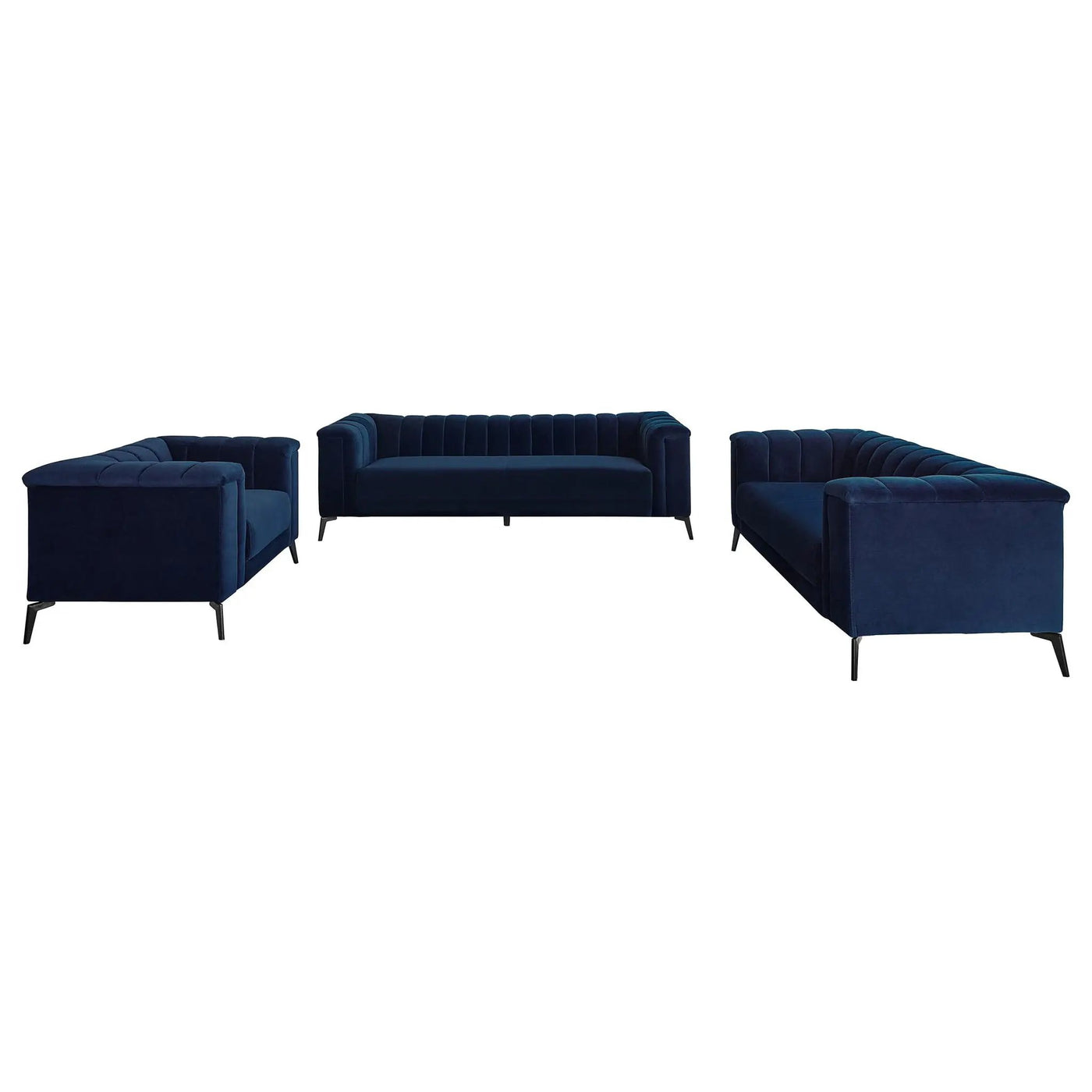 Darci - Tuxedo Arm Living Room Set by HouseOfZazla