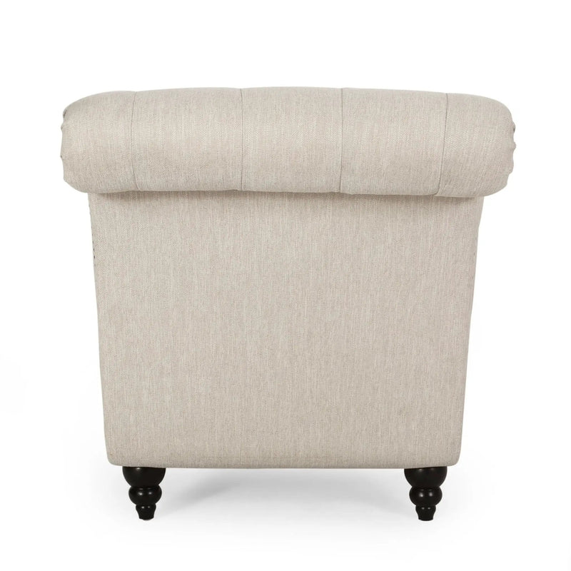 Chaise Lounge With Button Tufted Diamond Stitch by HouseOfZazla