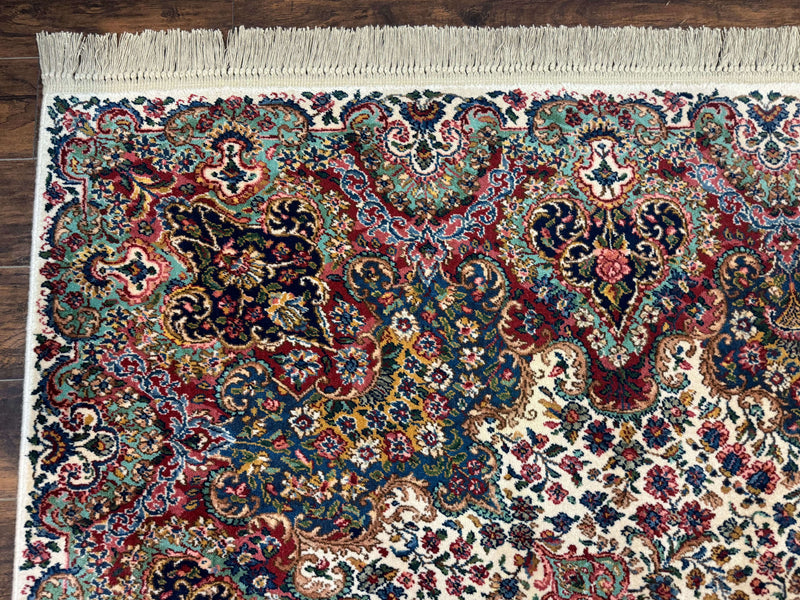 Karastan Rug #742 Floral Kirman 8.8 x 12, Wool Pile, Vintage Original Series, Rare by Jewel Rugs